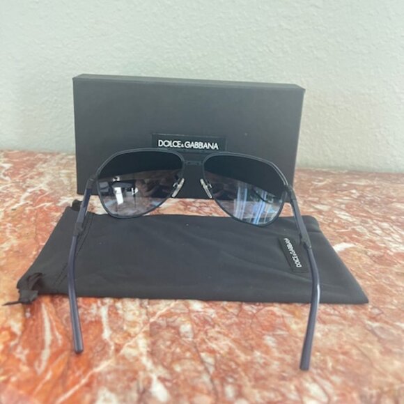 Dolce & Gabbana DG2106-K Pilot Black Sunglasses / Polarized Size 61-15 main image 15